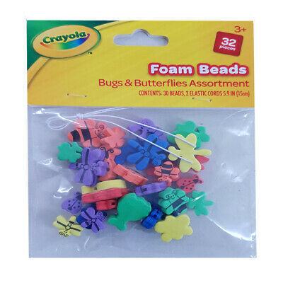 Crayola Foam Beads Bugs & Butterflies RRP £1 CLEARANCE XL 99p